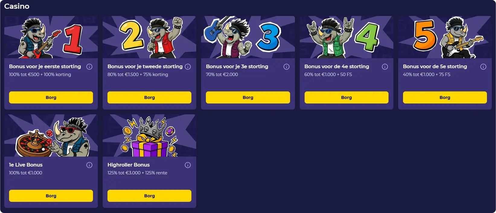Spinorhino casino bonus